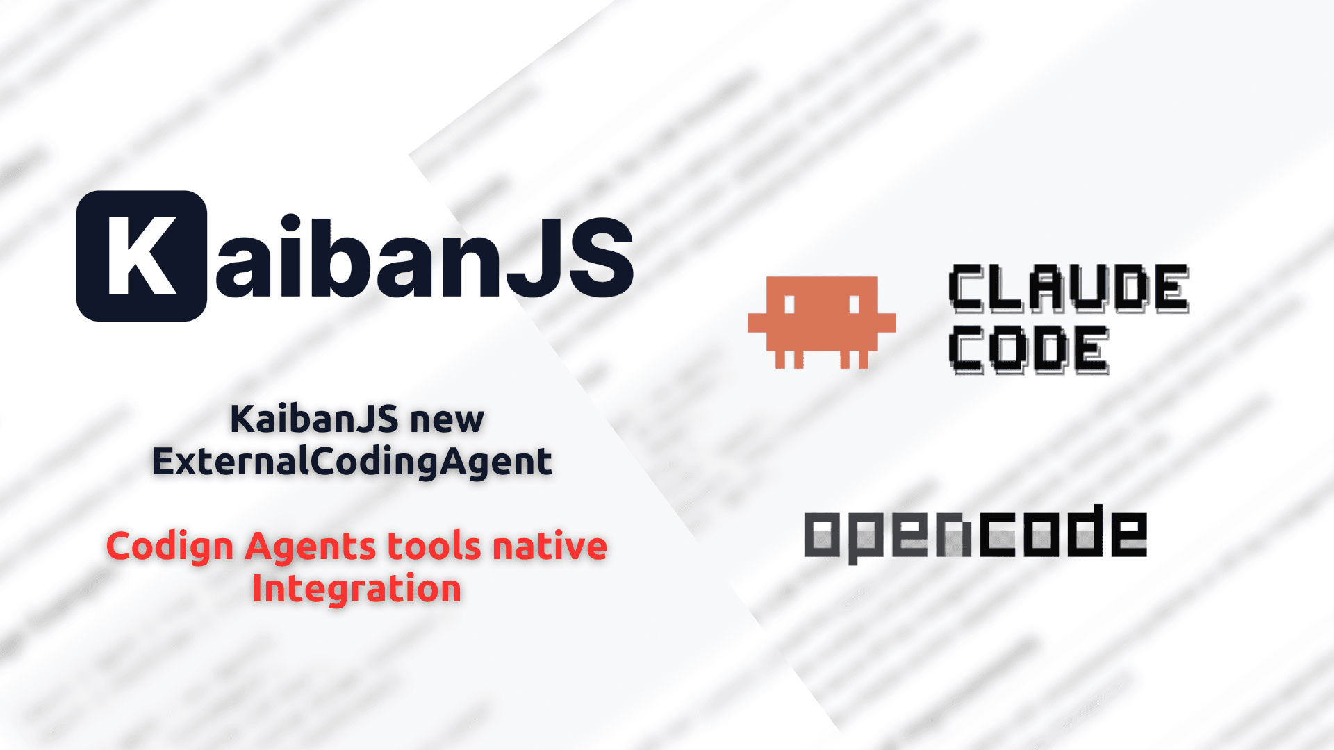 KaibanJS ExternalCodingAgent integration with Claude Code and OpenCode